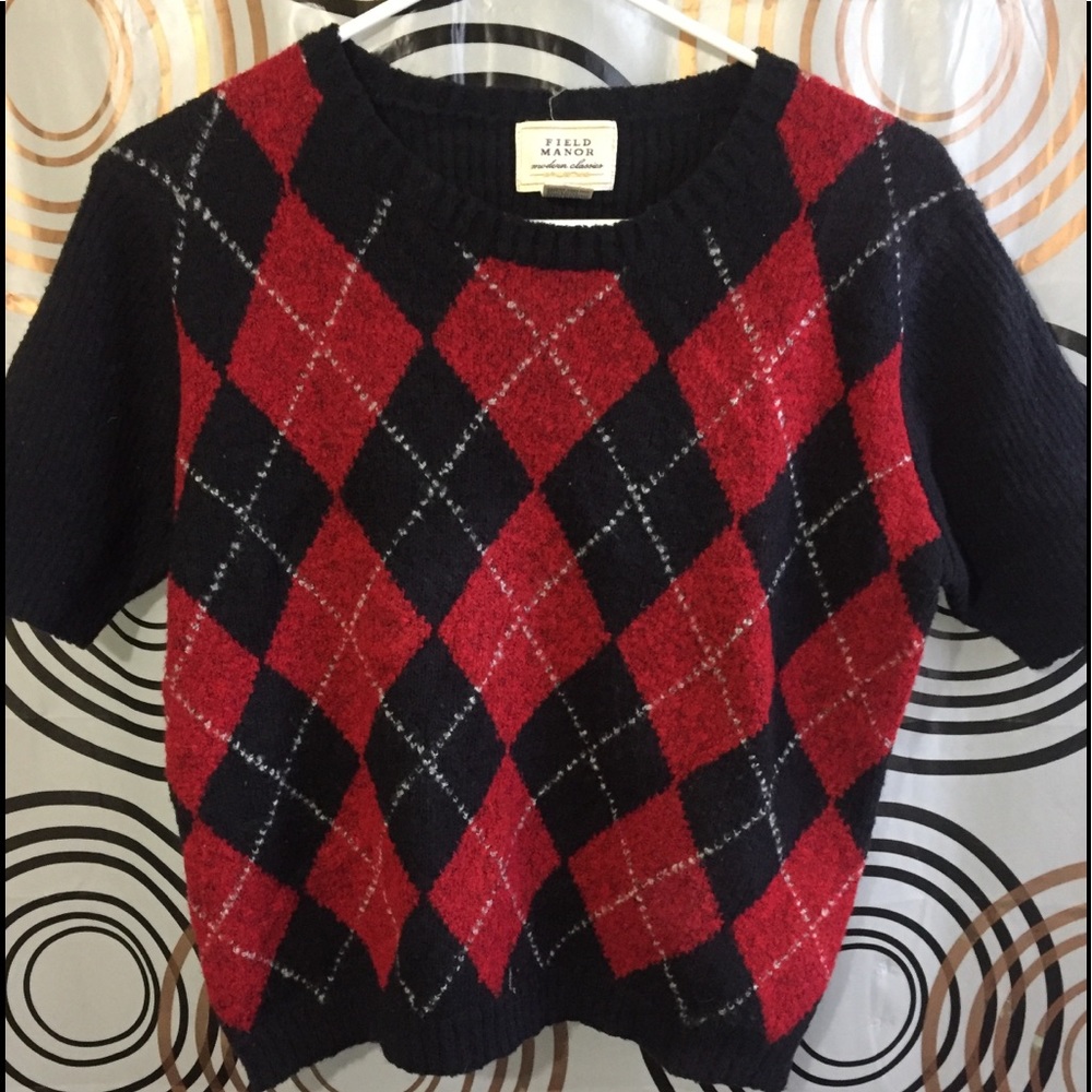 Field Manor Crop Sweater Sz M